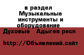  в раздел : Музыкальные инструменты и оборудование » Духовые . Адыгея респ.